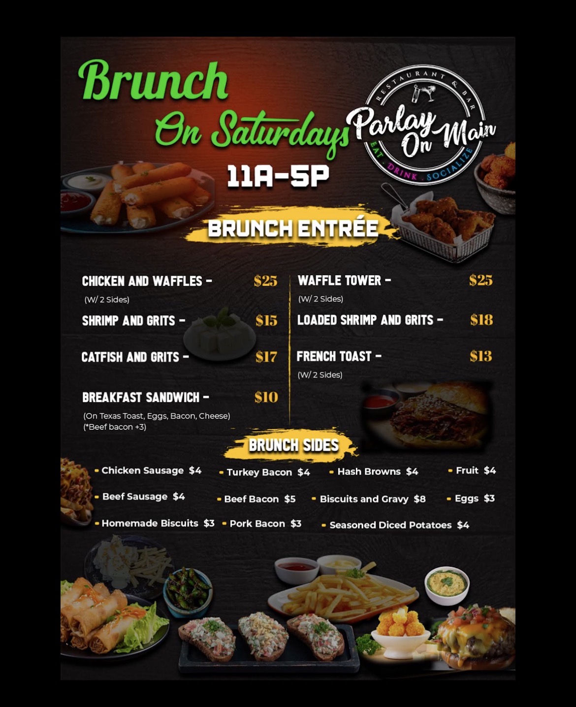 Parlay on Main — Saturday Brunch